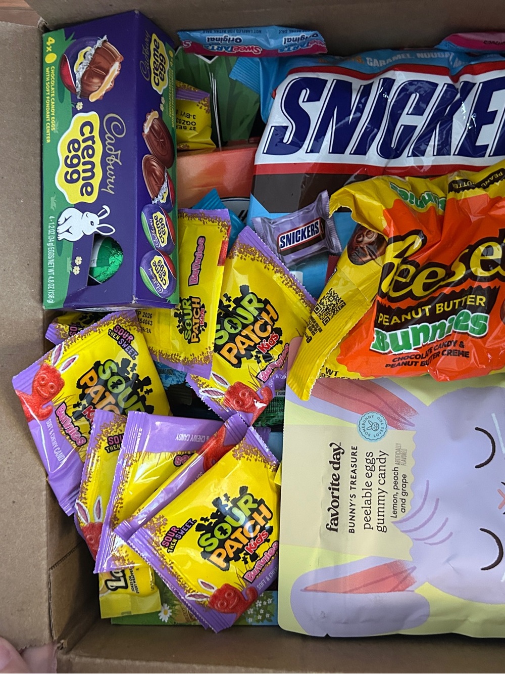 Large box new candy various Reese eggs Cadbury etc